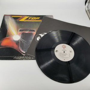 ZZ Top Eliminator Classic Rock Music Album Black Vinyl LP 12" F/G 1983 W1-23774